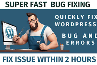 fix wordpress bugs issue errors fix elementor issue woocommerce plugin issue