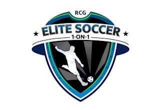create modern elite soccer player logo