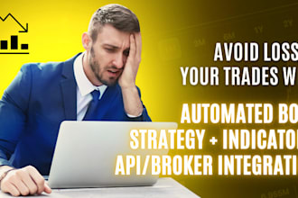 build custom trading bot for tradingview, ninjatrader, metatrader and quantower