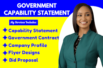 design an effective government capability statement and capability statement