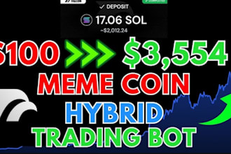 create a trading bot for any network on meme coin like xrp,sol and eth