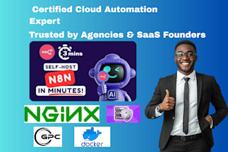 install and setup self hosted n8n workflow in digitalocean, docker vps
