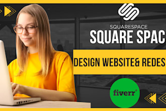 design professional square space landing page website