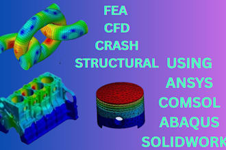 do cfd crash structural fea analysis on solidworks abaqus ansys