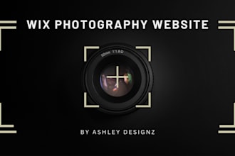 design wix photography wix portfolio website in wix studio in 3 days