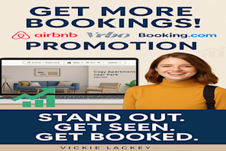 promote your airbnb listing , booking vrbo listing