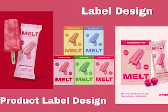 do product label packaging design mockup bottle, box, can, pouch 3d label mockup