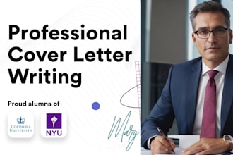 write cover letter, application letter for eb2 niw and eb1a