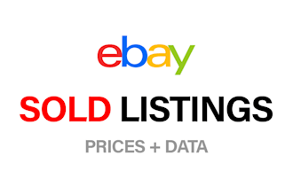 fetch ebay sold listings prices and data from insights API
