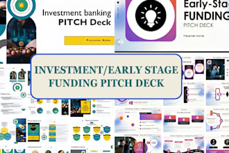 design powerpoint presentation business investor pitch deck canva google slides