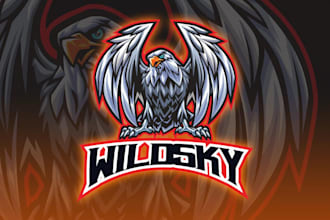 make mascot bird eagle logo within 24 hours