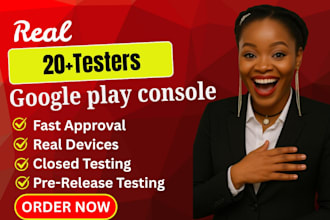 develop and publish android IOS mobile app with 12 or 20 testers