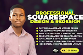 design, redesign squarespace website online store fix square issues website seo