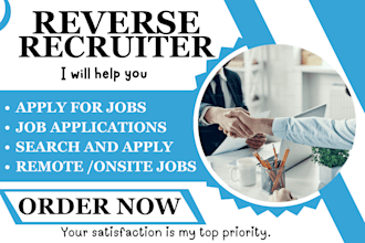 do job search as a reverse recruiter, remote jobs application apply for job