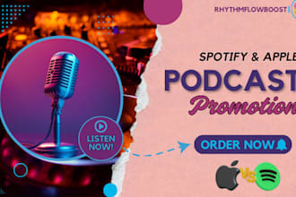 promote your spotify and apple podcast to get new organic engagement