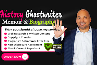 write on any topic of america, eu, africa, and asia history and biography