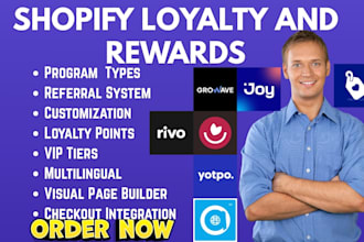 setup shopify loyalty and rewards appstle yotpo oneloyalty growave rivo joy bloy