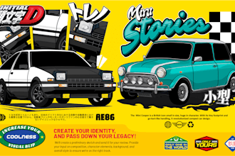 illustrate your car for your automotive tshirt design