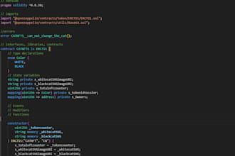 create erc721 smart contract