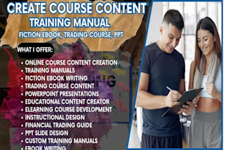 do ebook online course content creation training manual course curriculum ppt