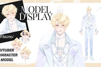 draw vtuber model live 2d rigging nsfw furry vtuber nsfw vtuber model character