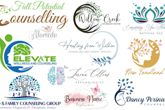 create mental health, clinic, pharmacy attractive coaching and counselling logo