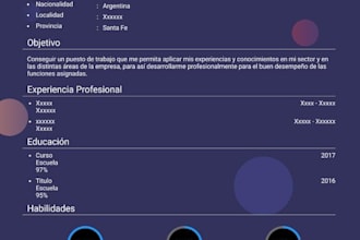 diseñare un curriculum vitae profesional