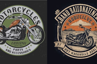 do custom vintage t shirt biker motorcycle logo design