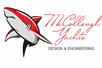 design a mascot shark logo for your yacht or luxury marine brand