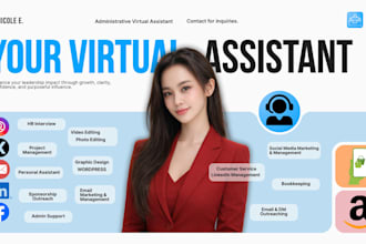 be your general admin virtual assistant