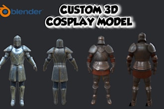 create cosplay knight armor, halloween mask, 3d mask, pepekura