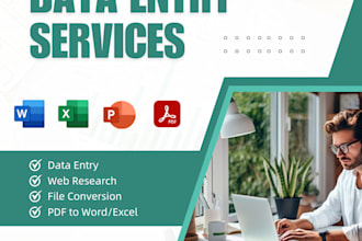 be your reliable data entry expert for copy paste and file conversions