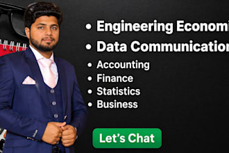 help you in engineering economics and data communication