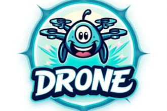 design high quality esport drone mascot logo with fastest delivery