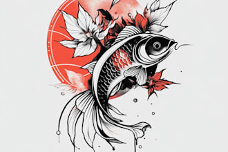 do floral and minimalist tattoo design