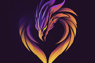draw custom fantasy, rpg, sci fi animated game logo
