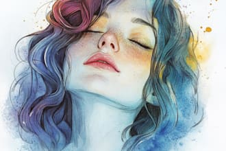 create custom watercolour floral collection