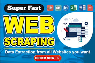 do super fast web data scraping and extract data from any website
