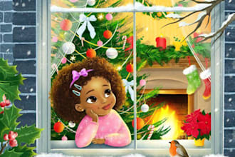 draw african american children book illustration