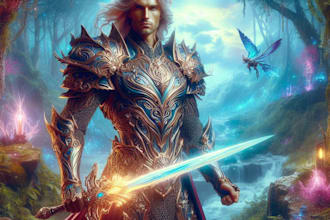 paint a fantasy character  in a fantasy world