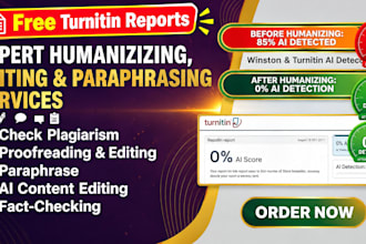 edit, humanize ai content, fact check and proofread documents, essays and books