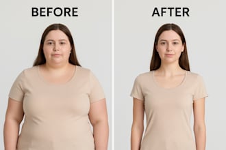 do face slimming body reshaping and professional photo retouching