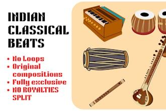 produce a beat using indian classical instruments