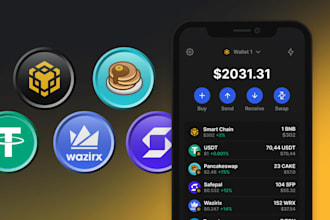 build crypto wallet app, erc20,bep20,bsc token wallet, web3 dapp,blockchain app