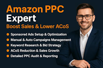 setup manage and optimize amazon ppc campaign sponsored ads