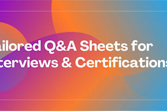 help you prep for technical interviews with questions and answers sheets