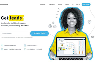 setup email marketing, squeeze page, lead capture and automation in getresponse