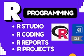 do r coding, programming, rstudio, python, jupyter notebook and excel tasks