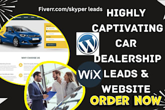 generate car dealership leads moving logistics freight cargo towing  website