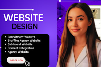 create recruitment website, job portal, job board and staffing agency website